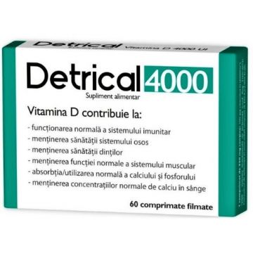 Zdrovit Detrical D3 4000UI - 60 comprimate filmate