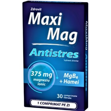 Zdrovit MaxiMag Antistres 375mg - 30 comprimate filmate