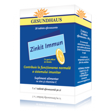 Zinkit Immun 10mg - 20 comprimate efervescente Worwag