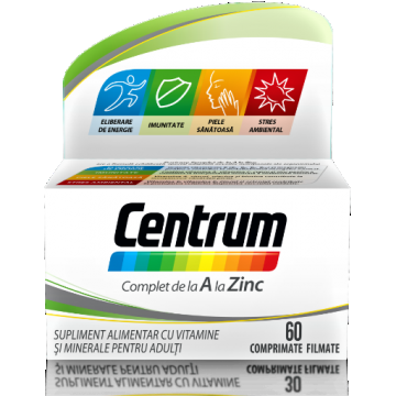 Centrum A-Zinc - 60 comprimate filmate