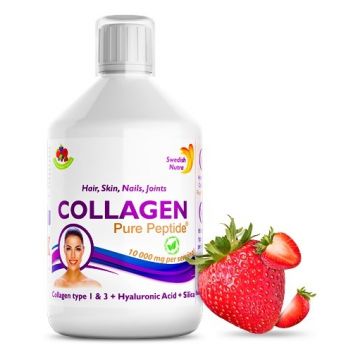 Colagen lichid hidrolizat tip 1 si 3 10.000mg + acid hialuronic - 500ml