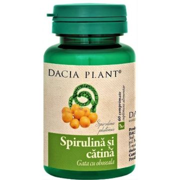 dacia plant spirulina si catina x 60 comprimate