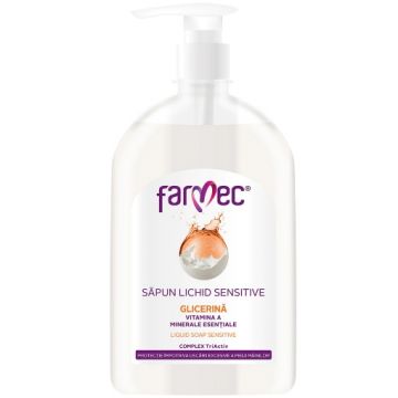 Farmec sapun lichid Sensitive cu glicerina - 500ml