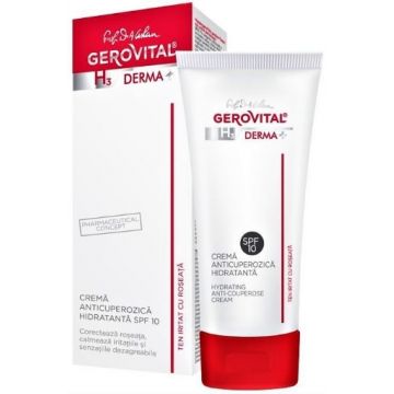 Gerovital H3 Derma+ Crema Anticuperozica Hidratanta SPF10 - 50ml
