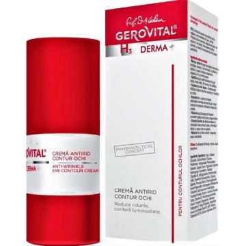 Gerovital H3 Derma+ Crema Antirid Contur de Ochi - 15ml