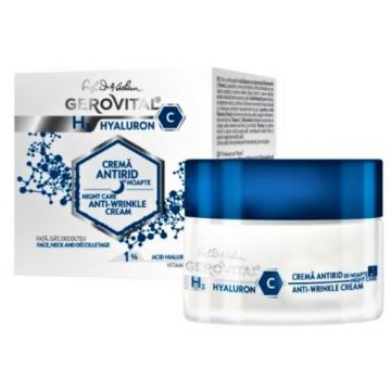Gerovital H3 Hyaluron C crema antirid de noapte - 50ml