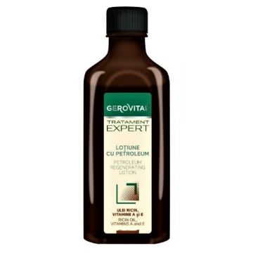 Gerovital Tratament Expert lotiune regeneranta cu petroleum - 100ml