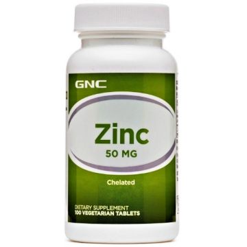 GNC Zinc 50mg - 100 tablete vegetale