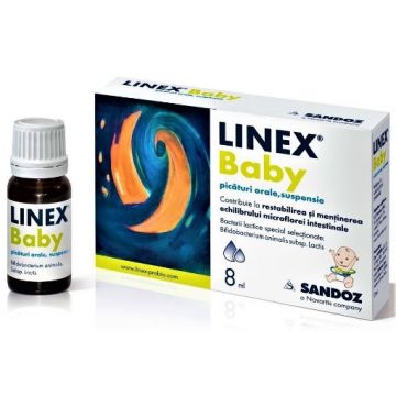 Linex Baby picaturi orale - 8ml Sandoz