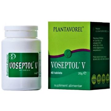 Plantavorel Voseptol V - 40 tablete de supt