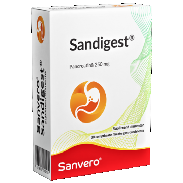 Sanvero Sandigest - 30 comprimate filmate gastrorezistente