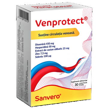 Sanvero Venprotect - 30 comprimate filmate