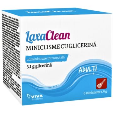 Vitalia K LaxaClean miniclisme cu glicerina pentru adulti - 6 bucati