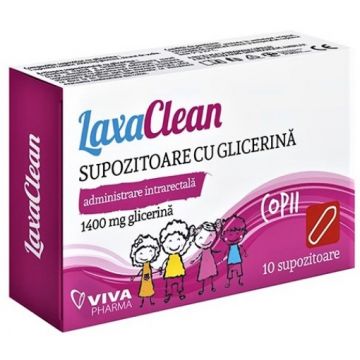 Vitalia K LaxaClean supozitoare pentru copii - 10 bucati