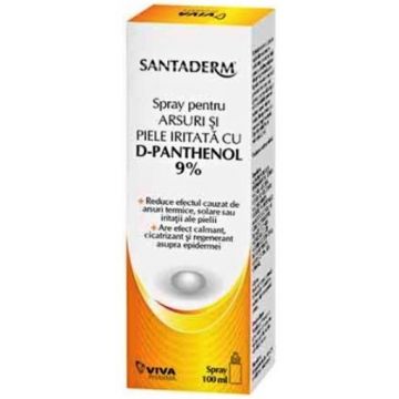 Vitalia K Santaderm Spray pentru arsuri si piele iritata cu D-panthenol 9% - 100ml