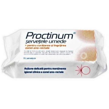zdrovit proctinum servetele umede igiena ano-rectala pachx72 buc