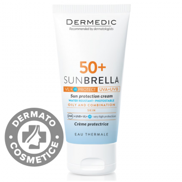 Crema de protectie solara pentru ten mixt si gras Sunbrella, 50ml, Dermedic