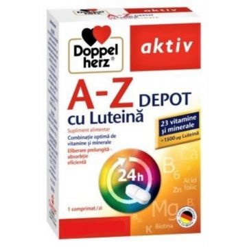 Doppelherz Aktiv A-Z Depot cu luteina - 60 comprimate filmate