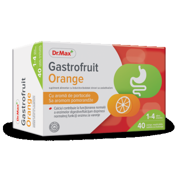 Dr. Max Gastrofruit Orange, 40 comprimate masticabile