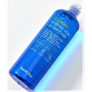 farmstay collagen water full moist all day toner 500ml