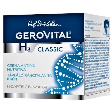 Gerovital H3 Clasic crema antirid nutritiva - 50ml