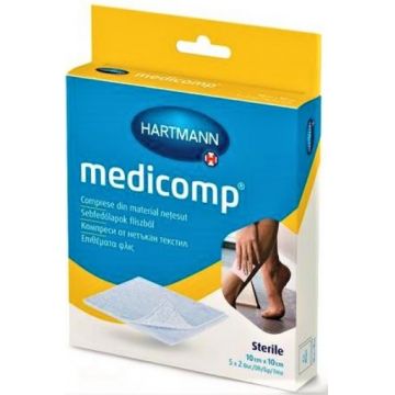 Hartmann Medicomp comprese sterile 10cm/10cm - 5 bucati