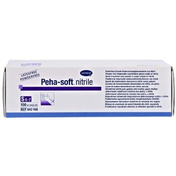 Hartmann Peha-Soft nitrile manusi examinare albastre S - 100 bucati