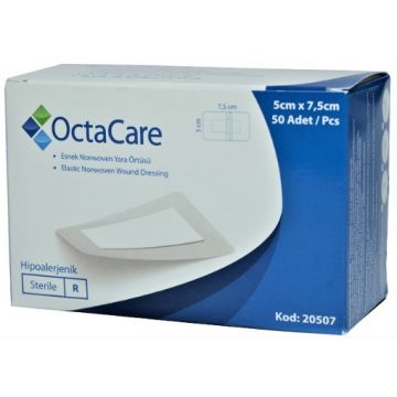OctaCare plasturi sterili 7.5cm/5cm - 50 bucati