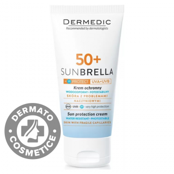 Crema de protectie solara pentru capilare fragile SPF 50+ Sunbrella, 50ml, Dermedic