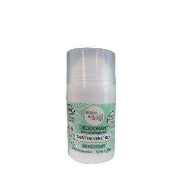 Deodorant bio roll-on cu menta verde, 50ml, Born to Bio