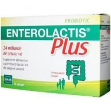 Enterolactis Plus - 10 plicuri Sofar