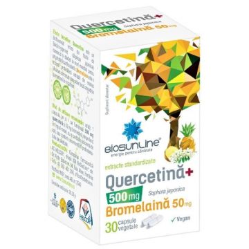 Helcor Quercetina 500mg + Bromelaina 50mg - 30 capsule