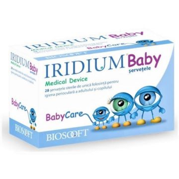 iridium baby servetele oculare x 28 bucati biosooft