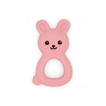 Jucarie silicon Bunny Doo Pink, 1 bucata