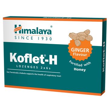 Koflet-H cu aroma de ghimbir, 12 pastile, Himalaya