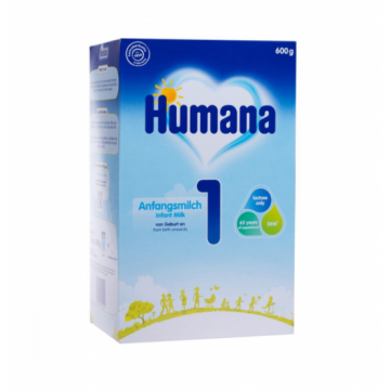 Lapte praf nr.1, 600g, Humana