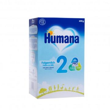 Lapte praf nr.2, 600g, Humana