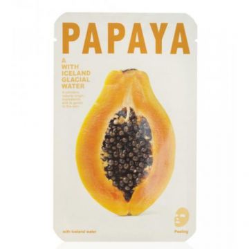 Masca de fata exfolianta cu papaya, 20g, CNF The Iceland