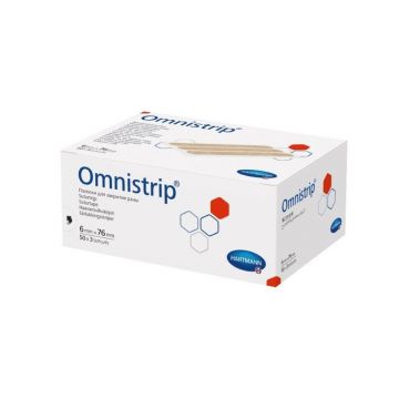 Plasturi Omnistrip 6 x 76 mm, 1 folie x 3 benzi/plic (50 plicuri), 540683, HartMann