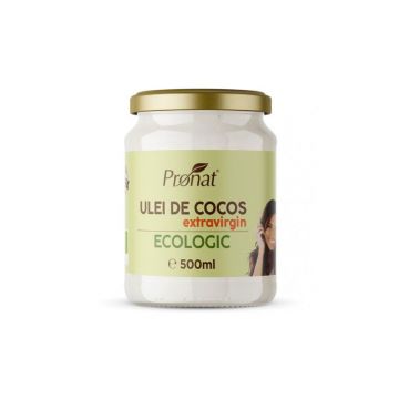 Pronat Ulei de cocos extravirgin, 500 ml