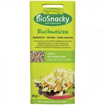 Seminte de hrisca bio pentru germinat BioSnacky, 40g, Rapunzel