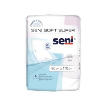 SENI soft super, aleze de protectie 90x170cm, 5 bucati