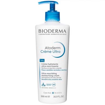 Bioderma Atoderm Ultra Crema hidratanta fara parfum 500 ml
