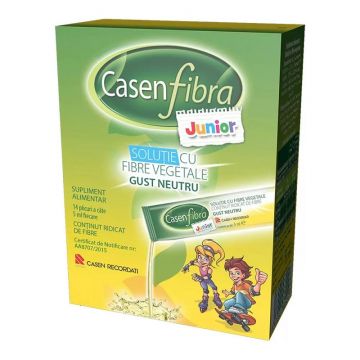 Casenfibra Junior solutie cu fibre vegetale 14 plicuri x 5 ml