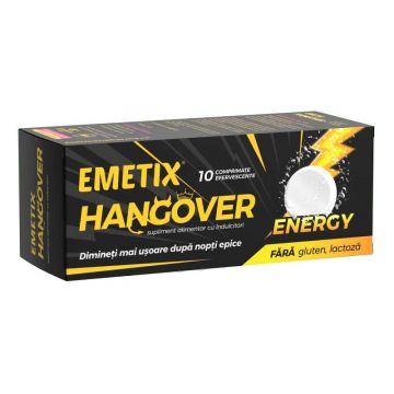 Emetix Hangover Energy 10 comprimate efervescente Fiterman