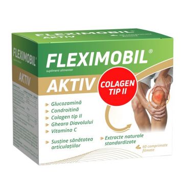 Fleximobil Aktiv Colagen Tip2 60 Comprimate Filmate Fiterman