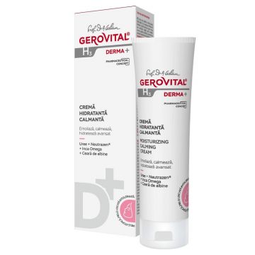 Gerovital H3 Derma+ Crema hidratanta si calmanta pentru piele sensibila si uscata 50 ml