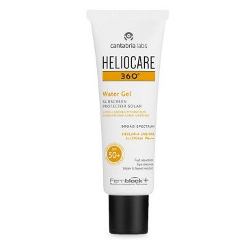 Heliocare 360 Water Gel hidratant pentru protectie solara SPF 50 Cantabria Labs