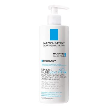 La Roche-Posay Lipikar Baume LIGHT AP+M Balsam cu tripla actiune cu textura lejera 400 ml