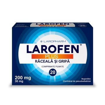 Larofen Plus raceala si gripa 20 comprimate Laropharm